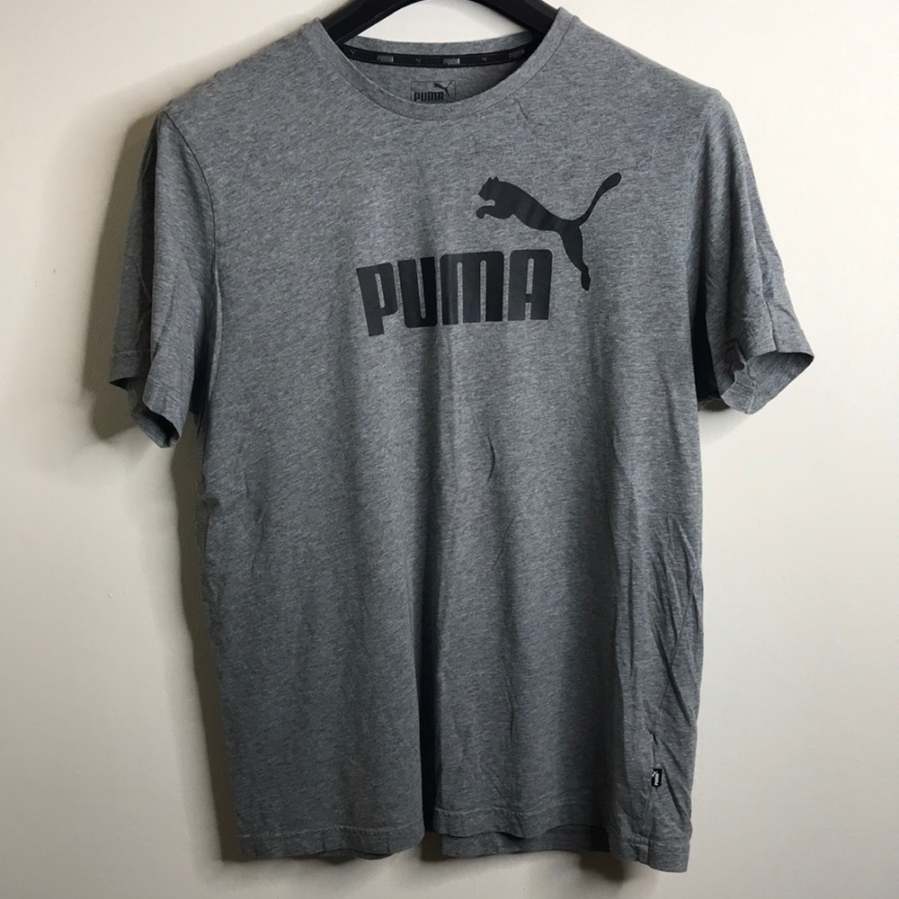 PUMA Men Front Graphic Print Short Sleeve Shirt XL